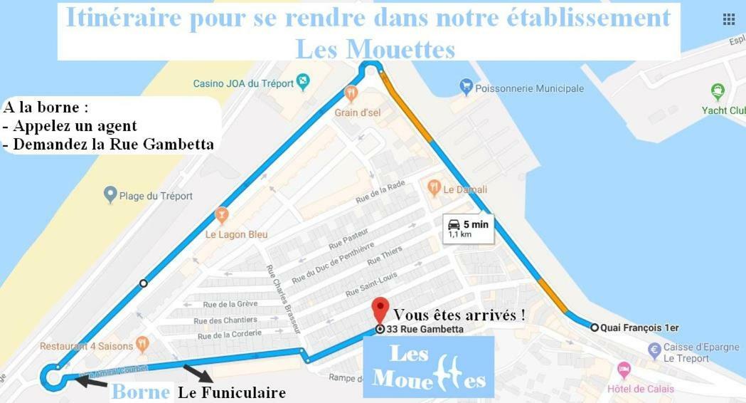 Appartamento Les Mouettes Le Tréport Esterno foto